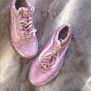 purple old school sparkler vans